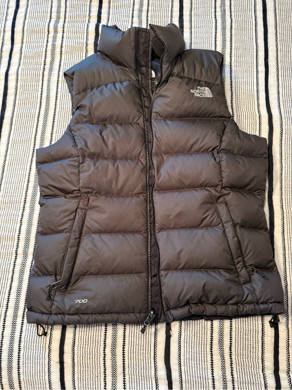 The North Face Black Puffer Vest 700